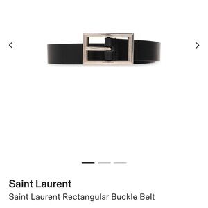 Saint Laurent Rectangular Buckle Belt